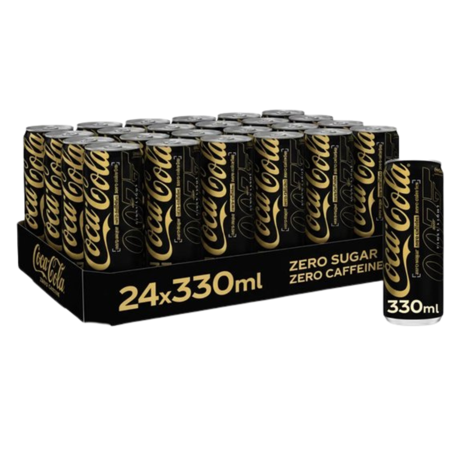 Coca-Cola Coca cola zero sugar zero caffeine blik (24x 33 cl)