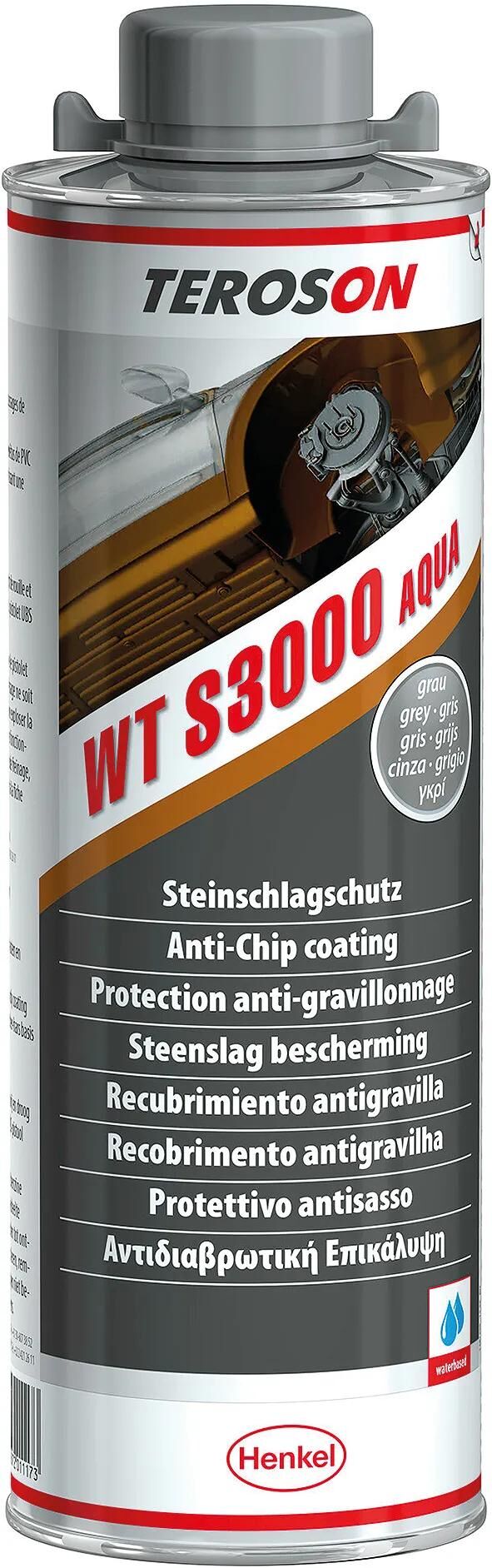 TEROSON steinschlagschutz wt s3000 aqua terotex record 3000 aqua gray can 1 ltr.
