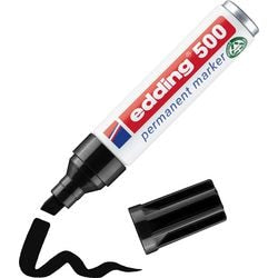 Permanent marker Edding 500 ultra 2-7mm zwart schuin sneldrogend waterbestendig