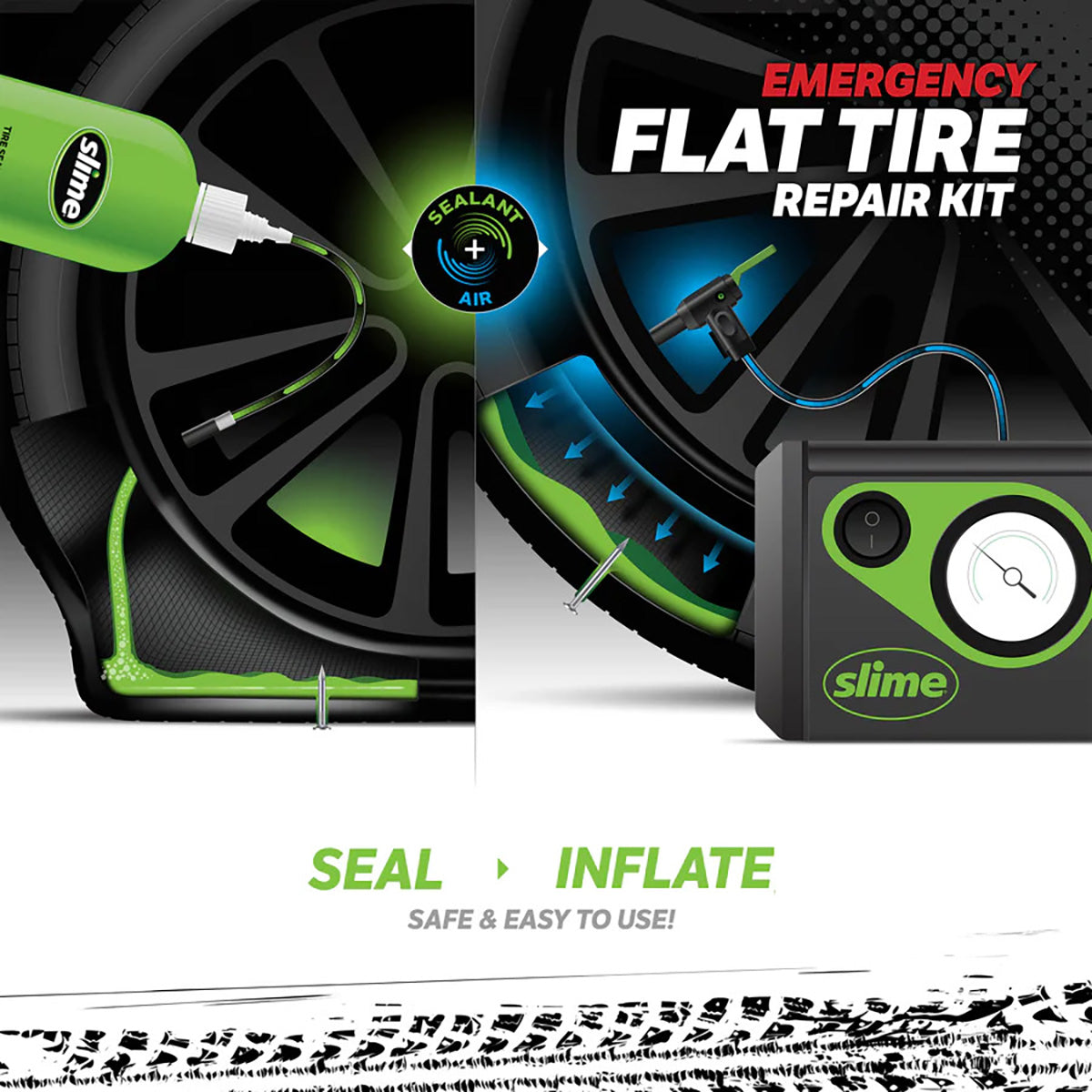 Slime smart repair noodreparatieset voor lekke banden