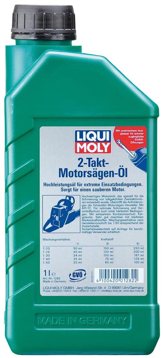 LIQUI MOLY motoröl 2-takt-motorsägen-öl 2-stroke-engine-saw-oil lm 1ltr.