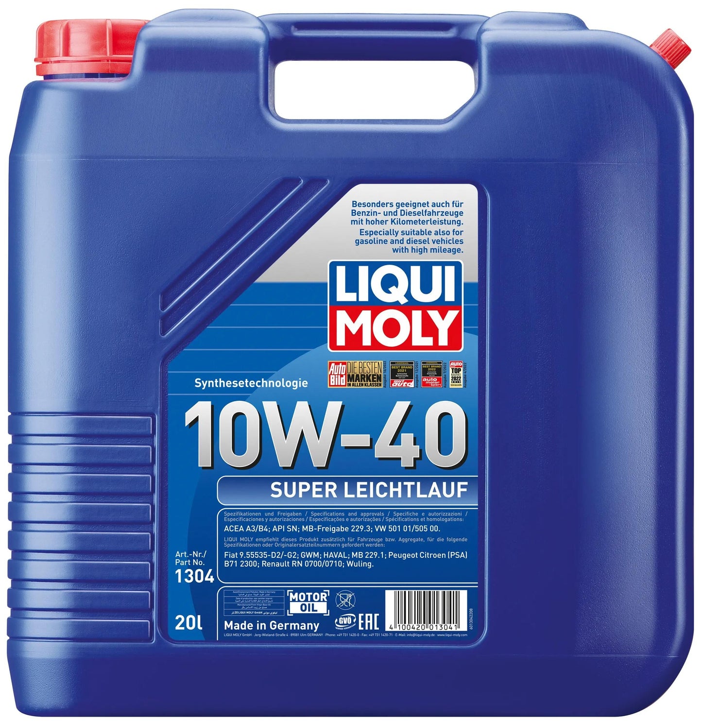LIQUI MOLY motoröl super leichtlauf super smooth running oil 20 ltr.