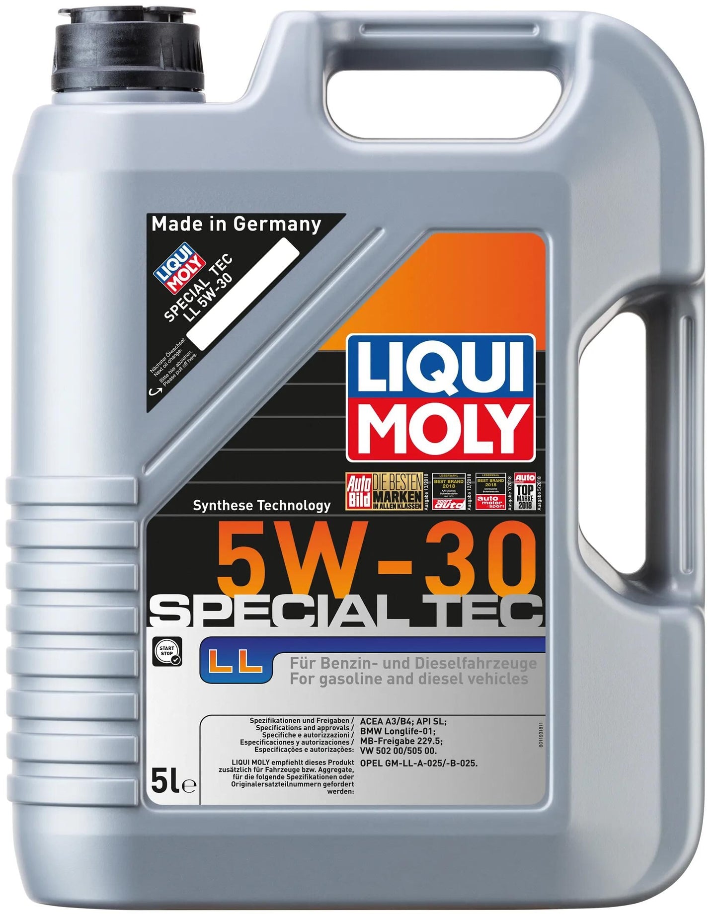 LIQUI MOLY motoröl special tec ll special tec ll 5w-30 5l motoroil