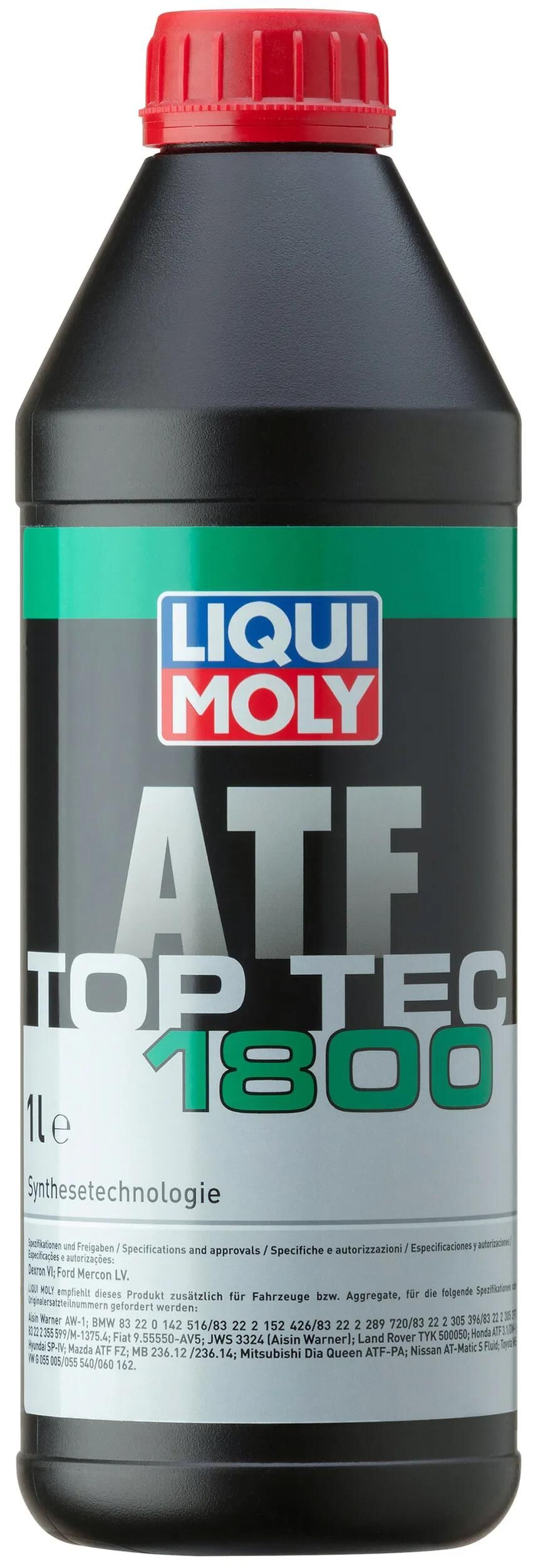 LIQUI MOLY getriebeöl top tec atf 1800 top tec atf 1800 1 ltr.