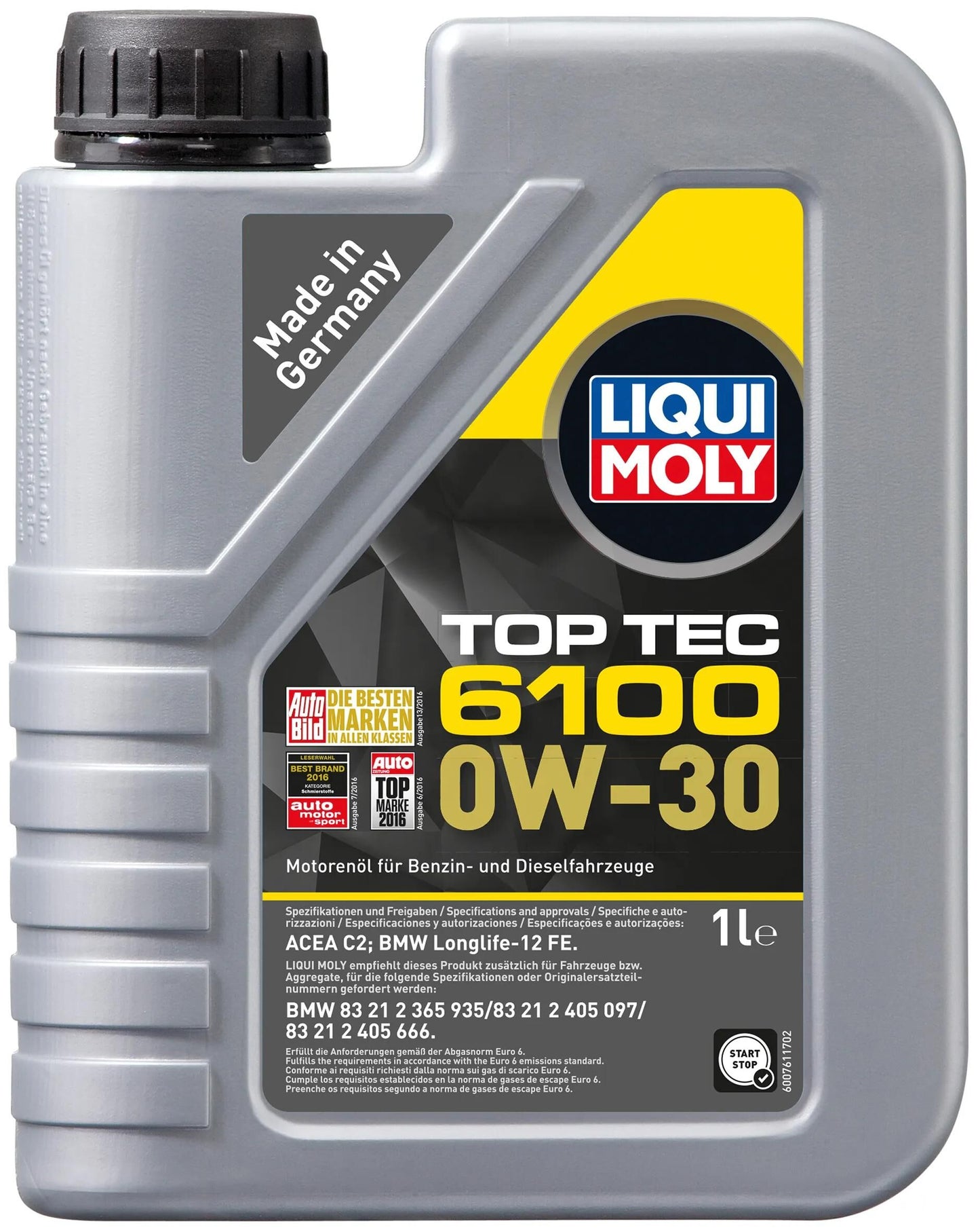 LIQUI MOLY motoröl top tec 6100 oil top tec 6100 1l 0w-30