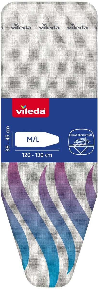 Vileda total reflect strijkplankovertrek - voor m l strijkplanken (120-130 x 38-45 cm) - extra snel strijken - geen condens