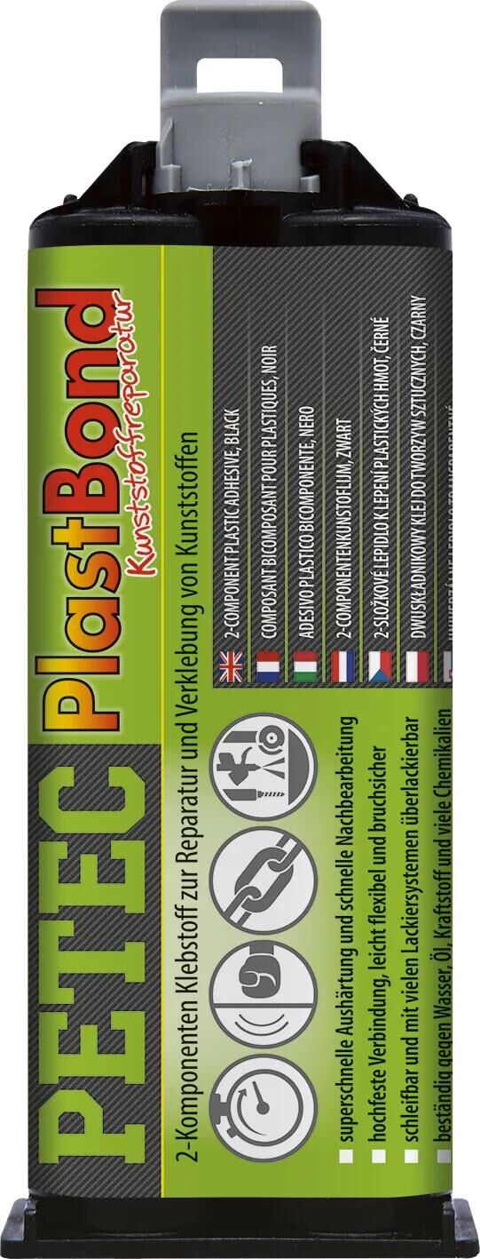 PETEC zweikomponentenklebstoff plastbond 2k adhesive plastbond 50ml double syringe