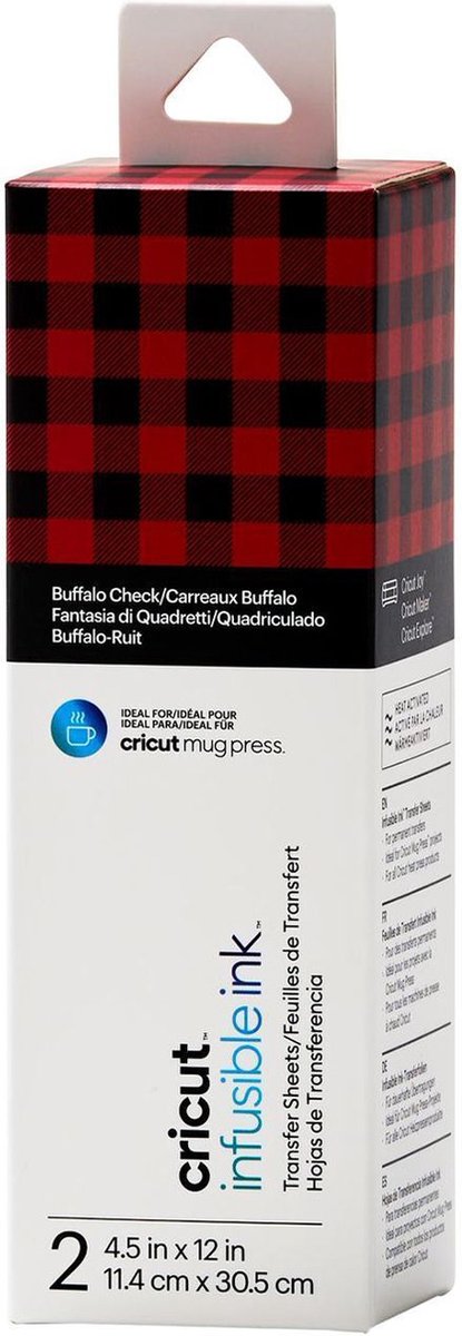 CRICUT joy infusible ink transfervel rood, zwart