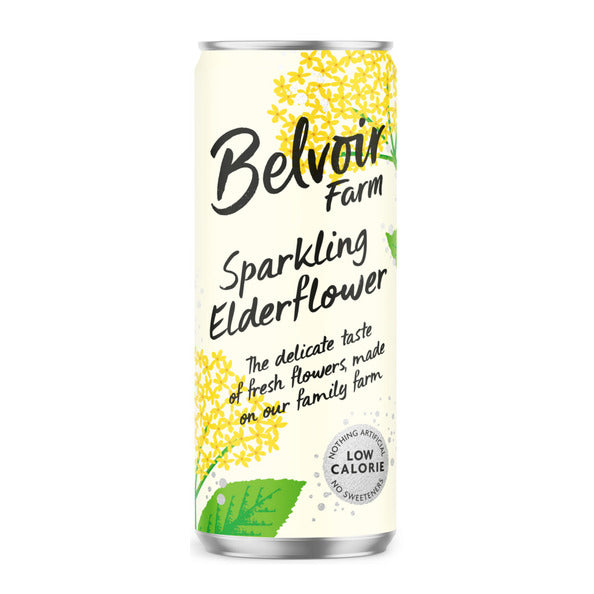 Belvoir sparkling elderflower blikje (12x 330 ml)