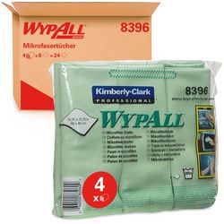 Poetsdoek 8396 Wypall 40x40cm polyester groen 6 stuk