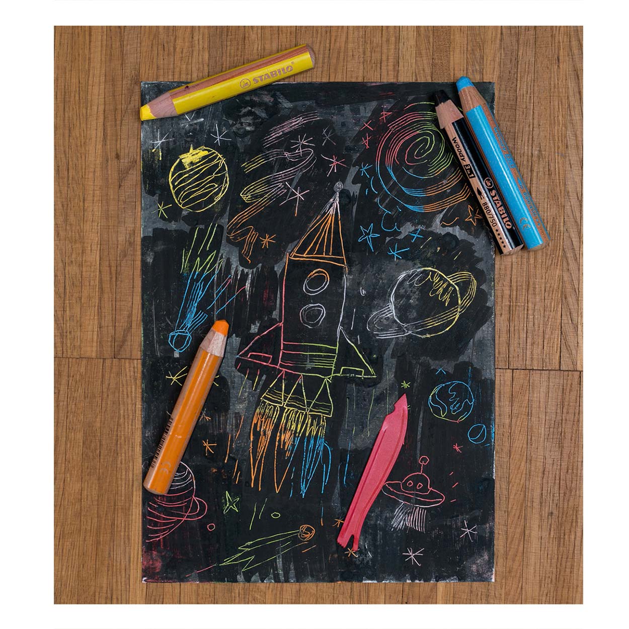 STABILO Https: www.cchobby.nl woody-3-in-1-l-11-cm-dikte-16-mm-vulling-10-mm-diverse-kleuren-10-stuk-1-doos