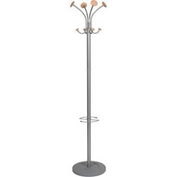 Abi Kapstok stily alba hout plastic stevige voet parapluhouder