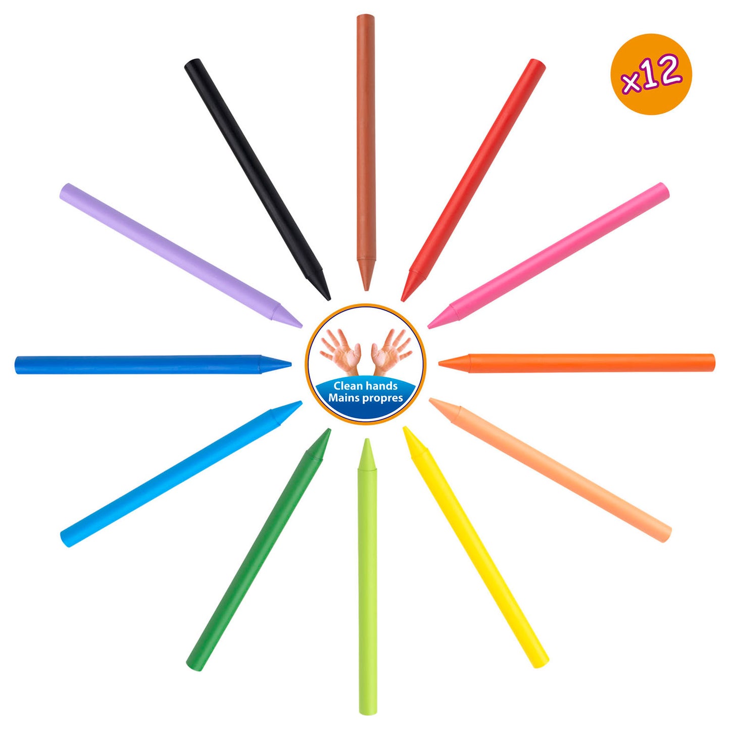 BIC kids plastidecor kleurkrijt, 12st.