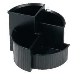 Pennenbakje Helit Linear Zwart Polystyreen