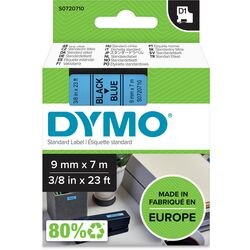 Etiketteertape Dymo 9mmx7m Zwart, blauw