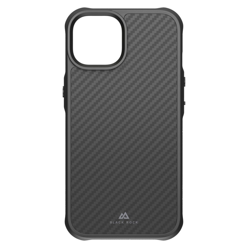 Black Rock robust carbon cover voor apple iphone 14 zwart