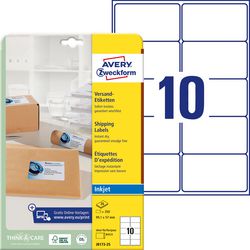 Adresetiketten Avery Zweckform QuickPeel 250 stuks
