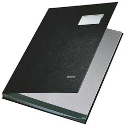 Handtekeningenboek Leitz A4 zwart
