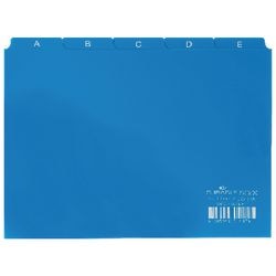 Alfabetische tabbladindex Durable A5 14,8x21cm tab 40mm blauw