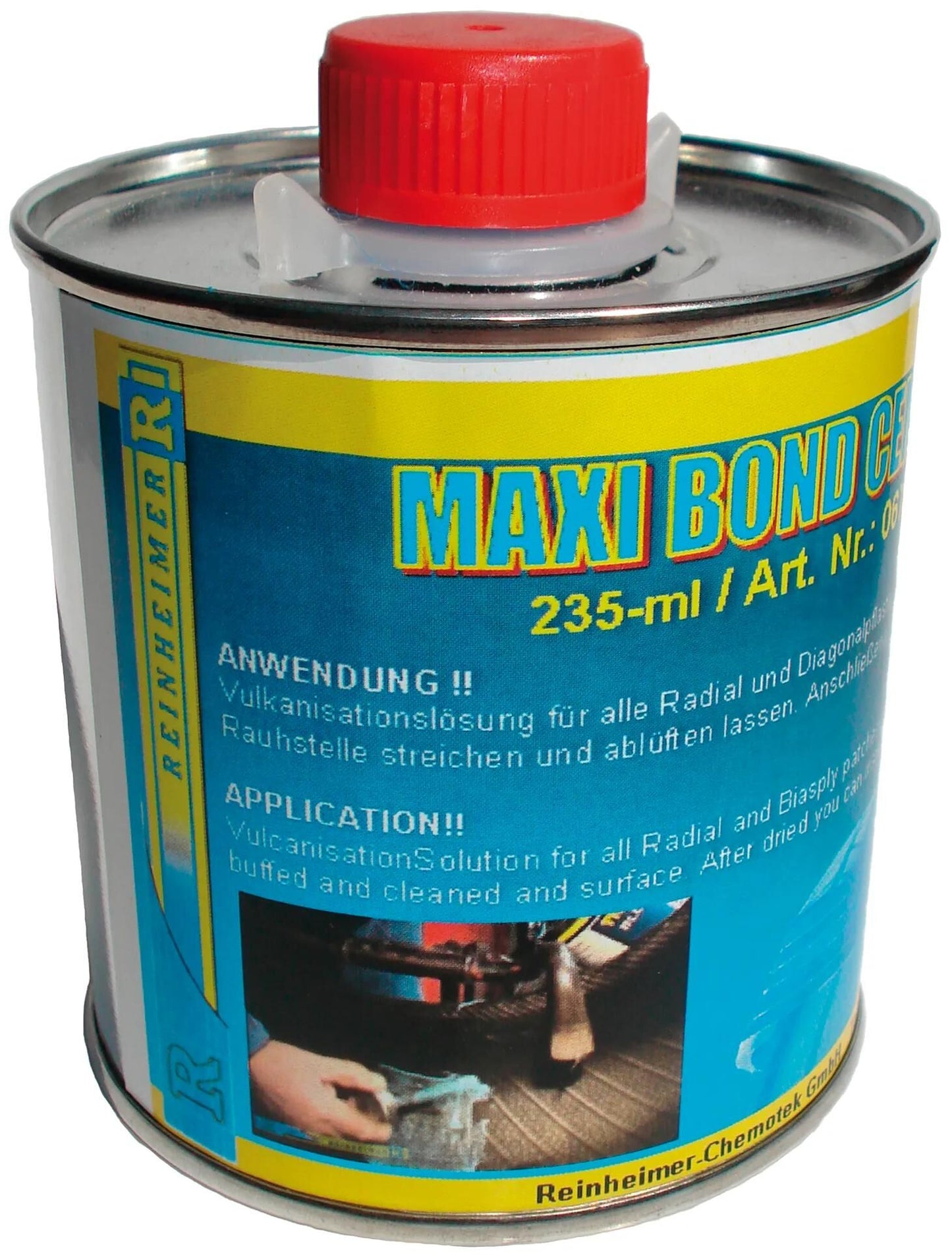 REINHEIMER vulkanisierflüssigkeit maxi bond cement maxi-cement 235 ml accelerator solution