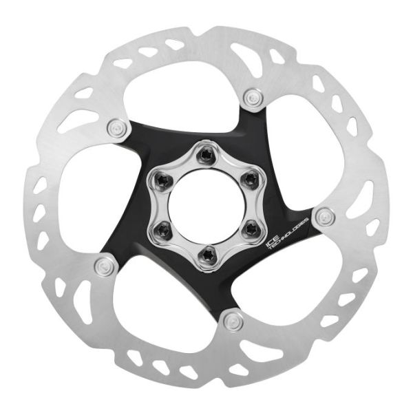 SHIMANO remschijf deore xt 160mm 6-gaats zilver zwart