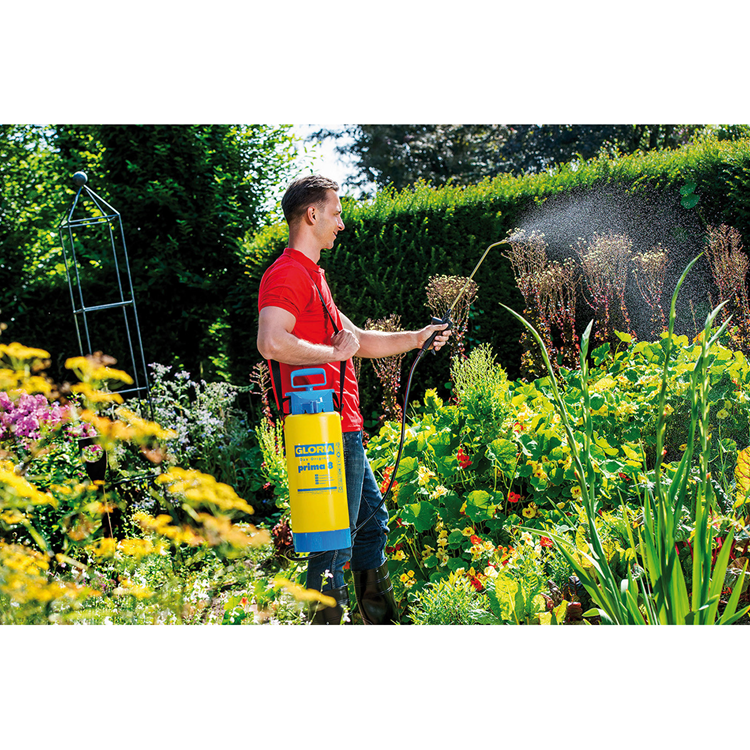 Gloria - prima 8 - 8l drukspuit met lans en messing mondstuk