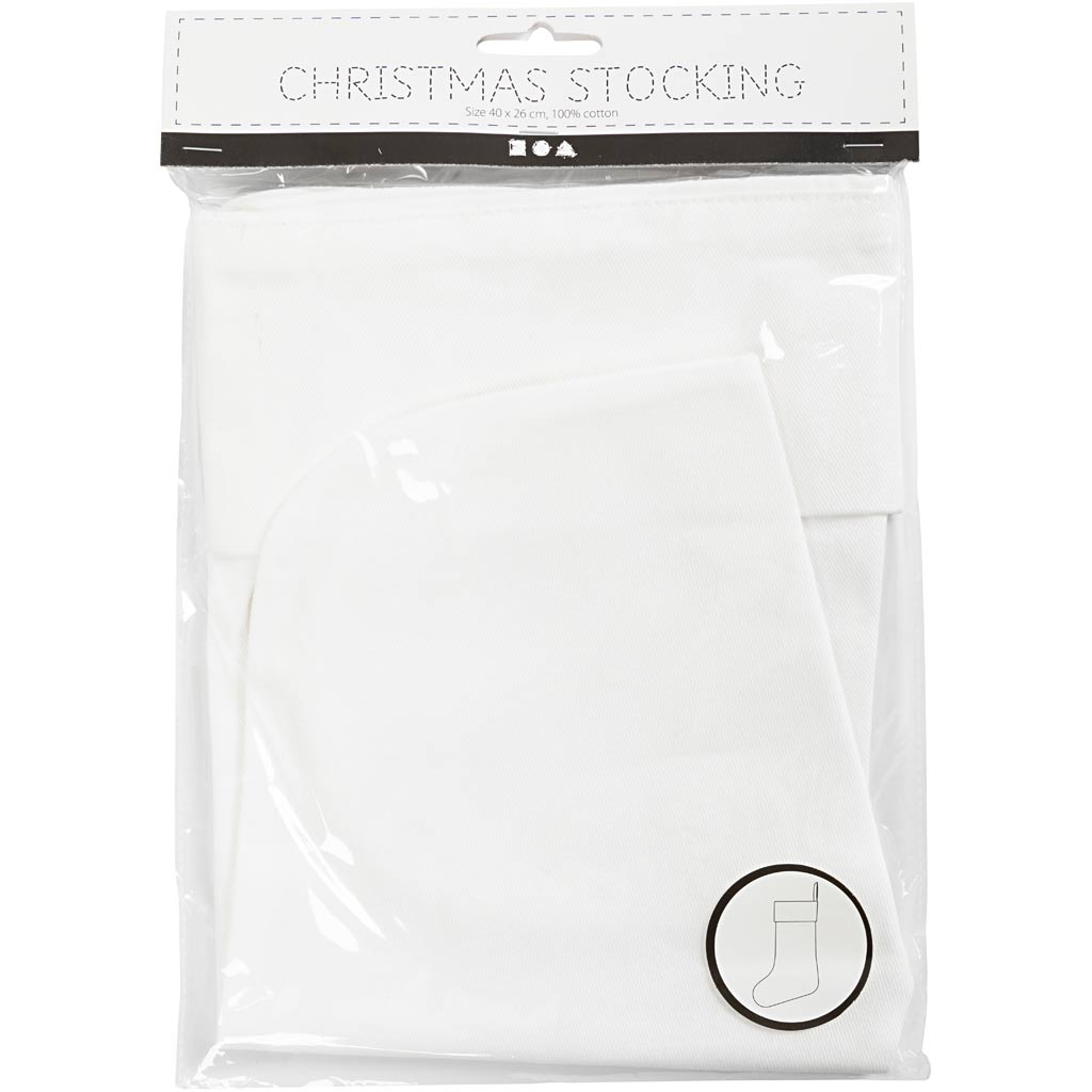 Creativ Company Https: www.cchobby.nl kerstsok-h-40-cm-b-26-cm-210-gr-wit-1-stuk