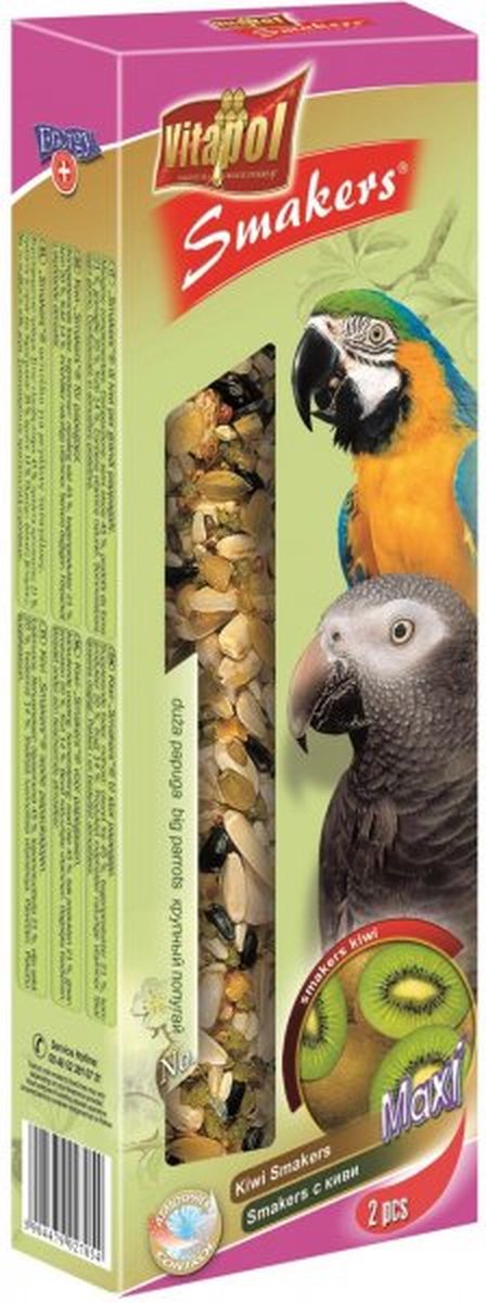 Vitapol Papegaaiencracker-kiwi--1 doosje-papegaaiensnack