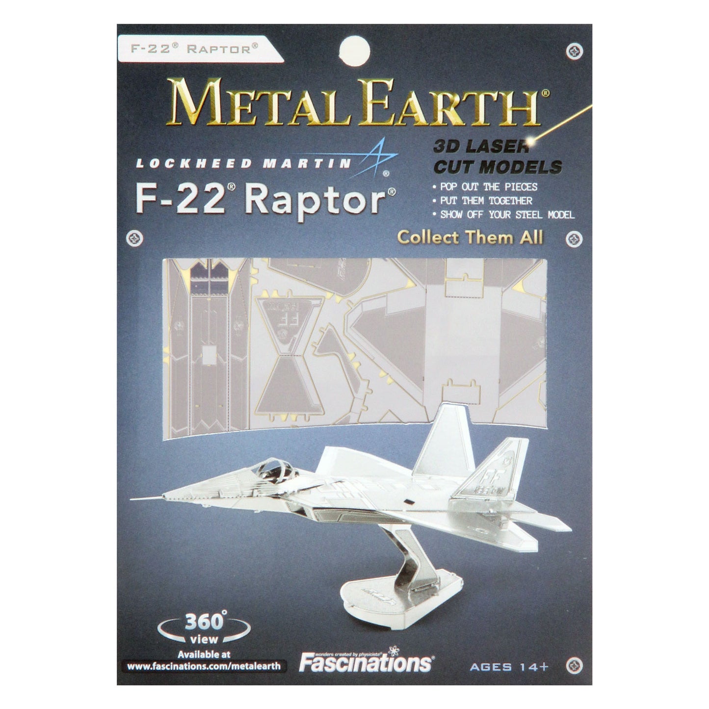 Metal Earth modelbouw 3d f15 eagle - metaal