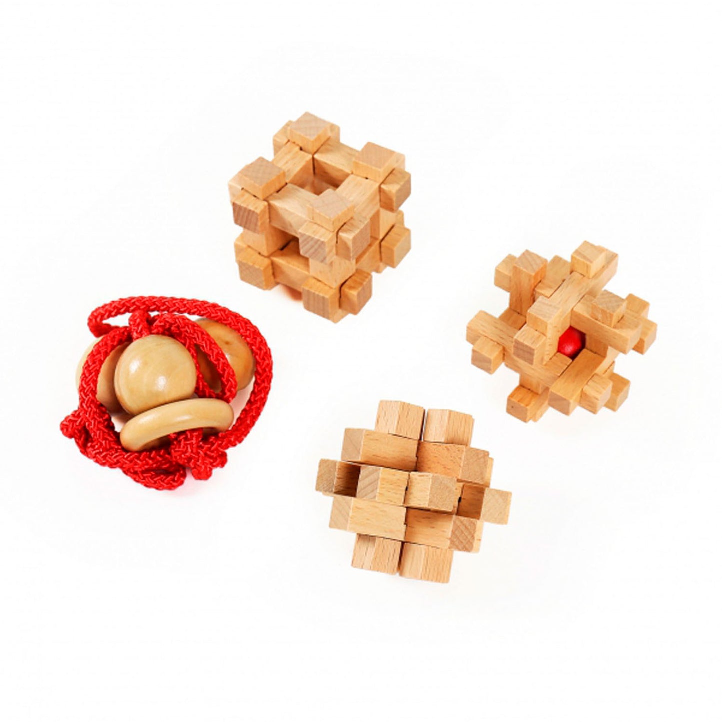 Eureka Houten breinpuzzels extreme, 4st.