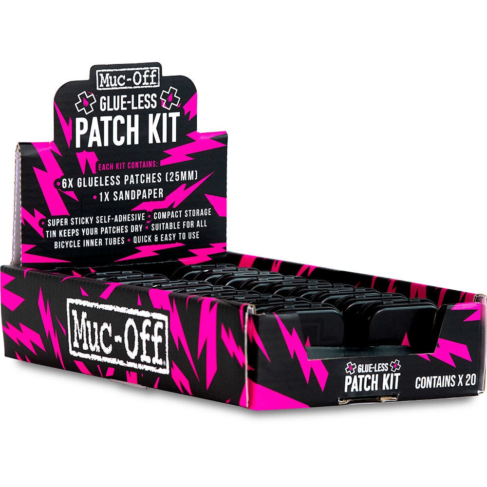 Muc-Off Reparatiedoos Glueless Puncture Repair Patches and Tin - 449992