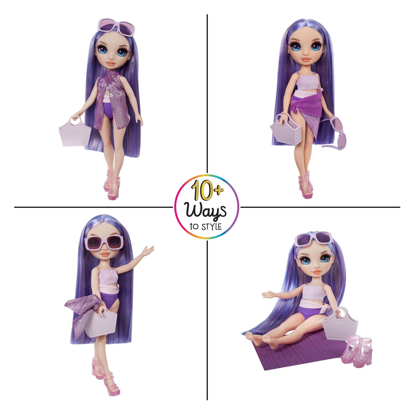 MGA Entertainment Rainbow high swim style pop - violet