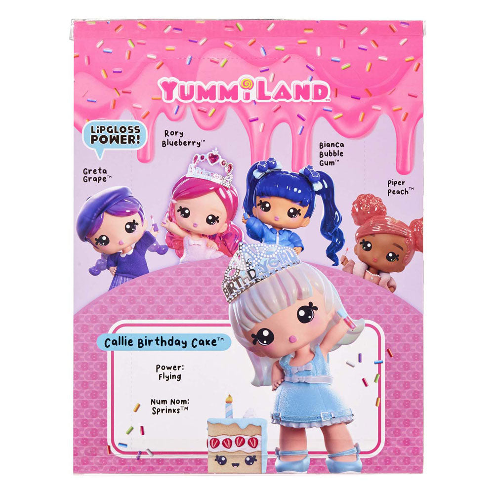 MGA Entertainment Yummiland lipgloss pop met huisdier - callie birthday cake