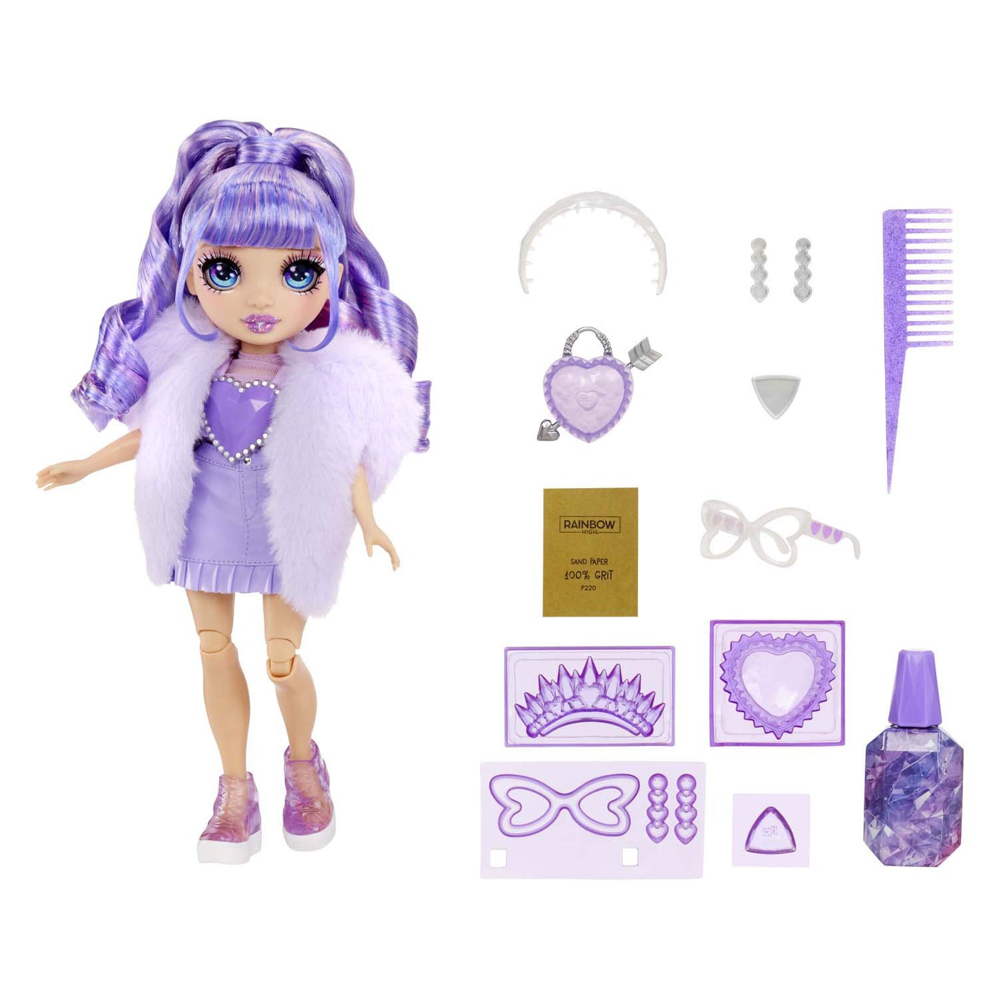 MGA Entertainment Rainbow high crystal fashion modepop - violet