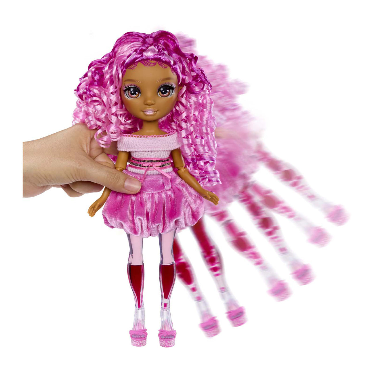 MGA Entertainment Rainbow high sparkle shine modepop roze