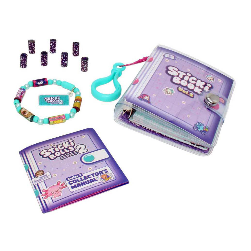 Jazwares Sticki rolls boek en armband met 120 stickers