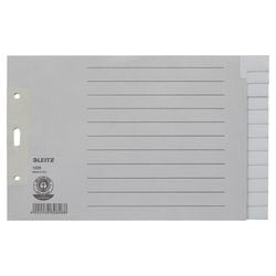 Tabbladen Leitz grijs A5 12 tabs
