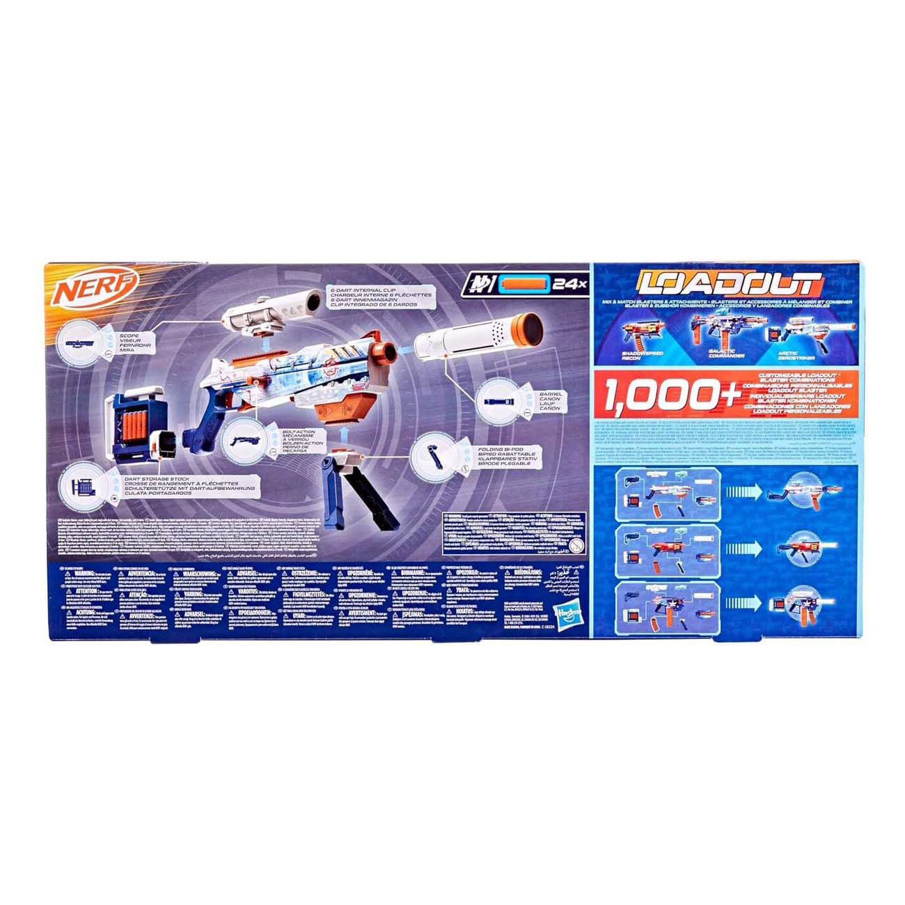 NERF loadout arctic zerostriker blaster