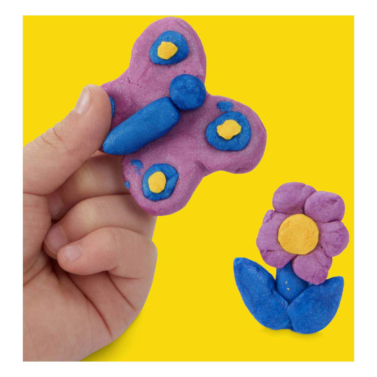 Play-Doh metallic glans - 4 kleipotjes