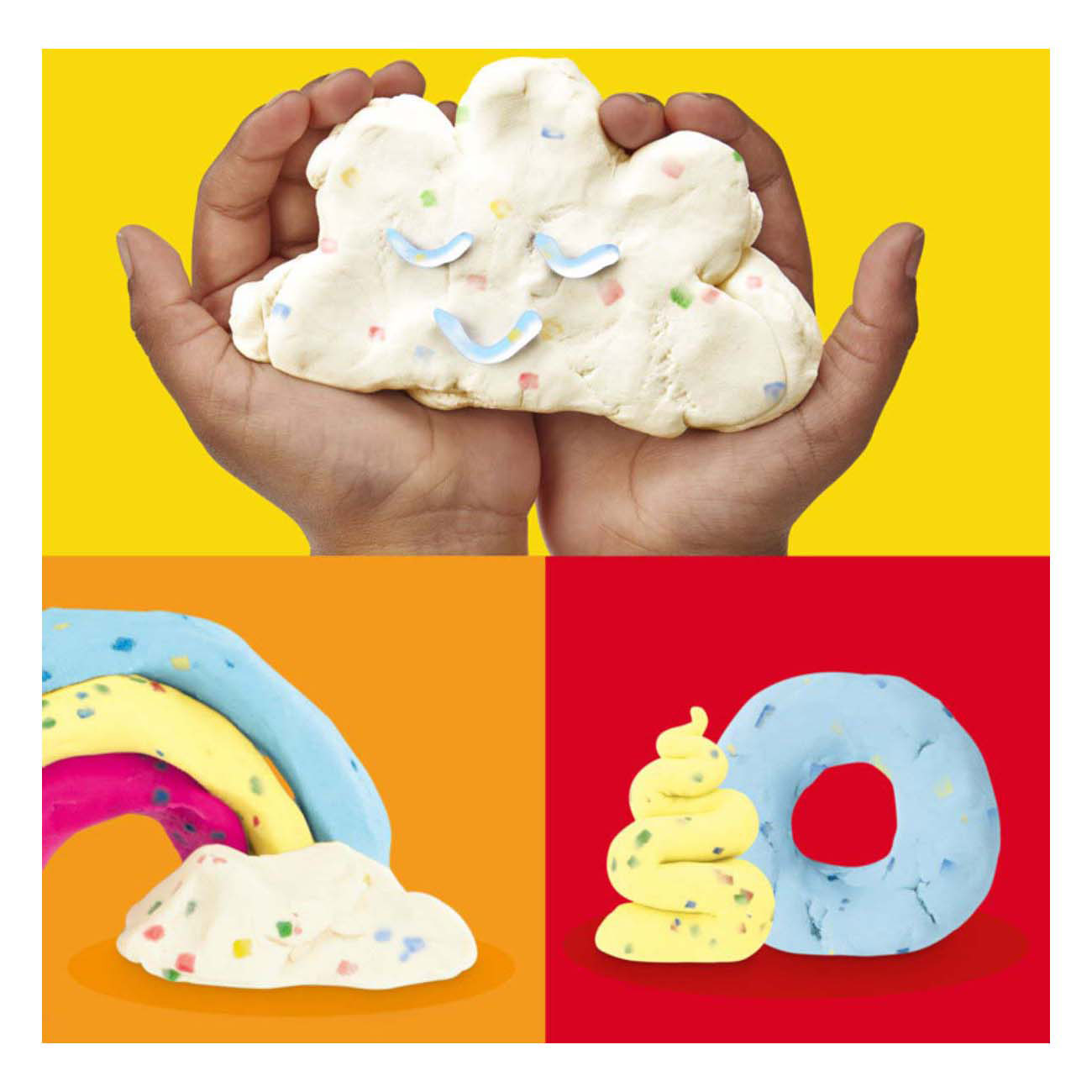 Play-Doh confetti - 4 kleipotjes