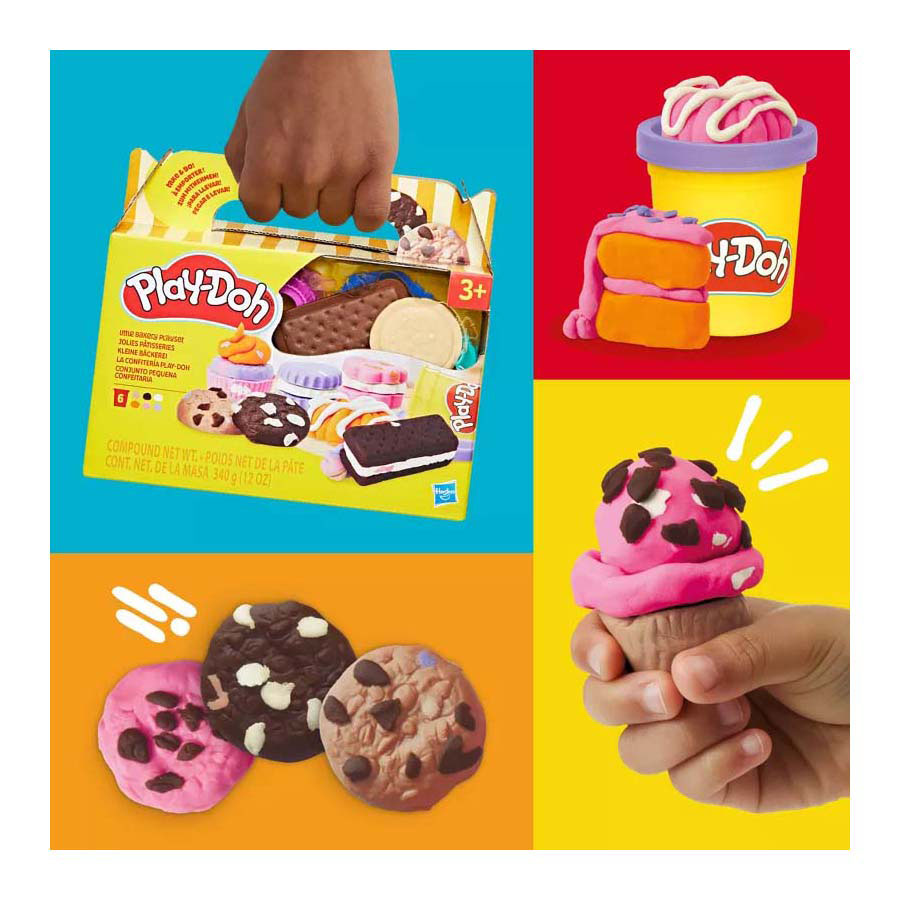 Play-Doh kleine bakkerij - 6 kleipotjes
