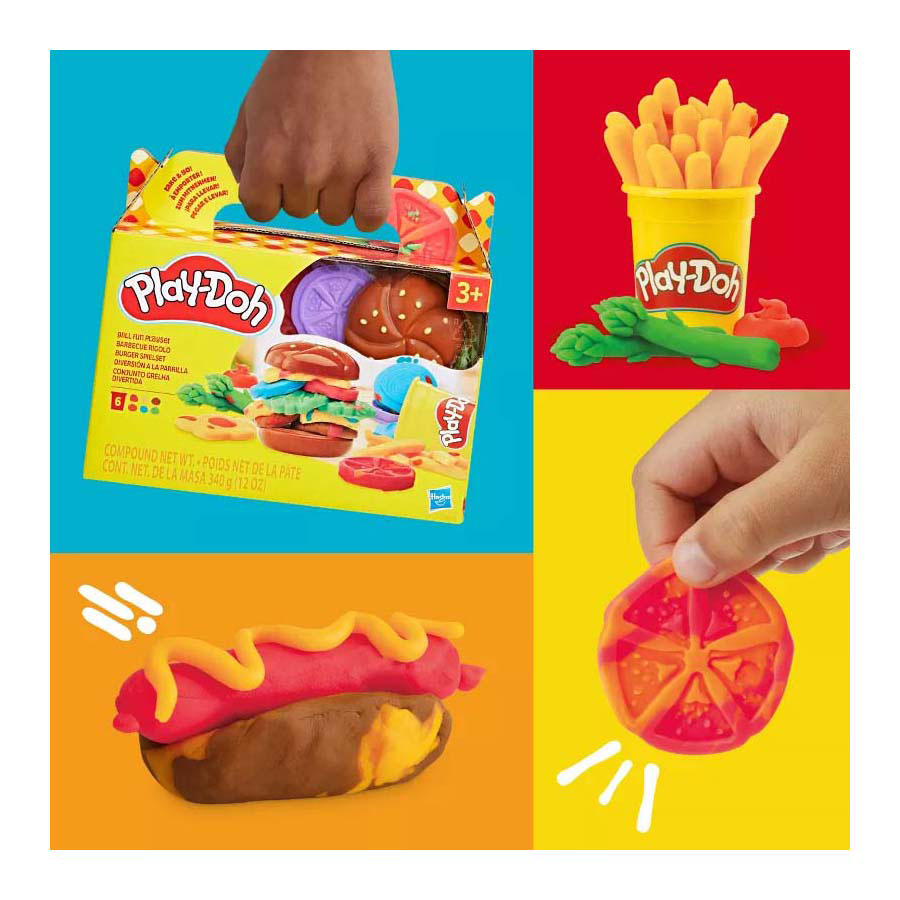 Play-Doh grillplezier - 6 kleipotjes