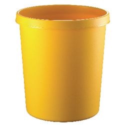 Afvalbak Helit 18 liter geel