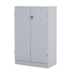 Kast Niceday 80x42x127cm lichtgrijs