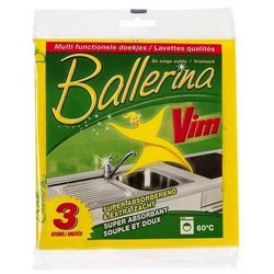Schoonmaakdoekjes Vim Ballerina geel