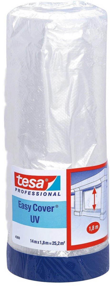 Tesa - uv-beschermfolie - zelfklevend - 550mm x 14m - met stofband