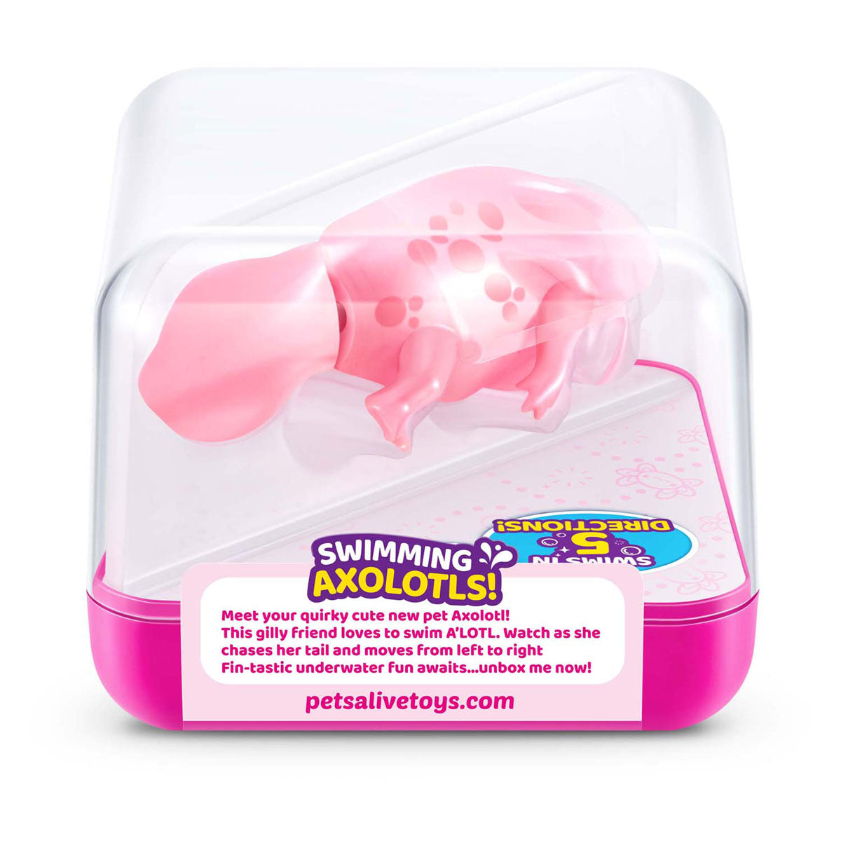 ZURU pets alive zwemmende axolotl