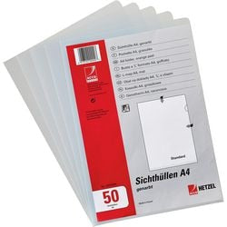 L-vormige map Rexel transparant A4 50 stuks