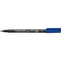 Marker permanent Staedtler 313-3 universeel fijn 0,4mm blauw wateroplosbaar