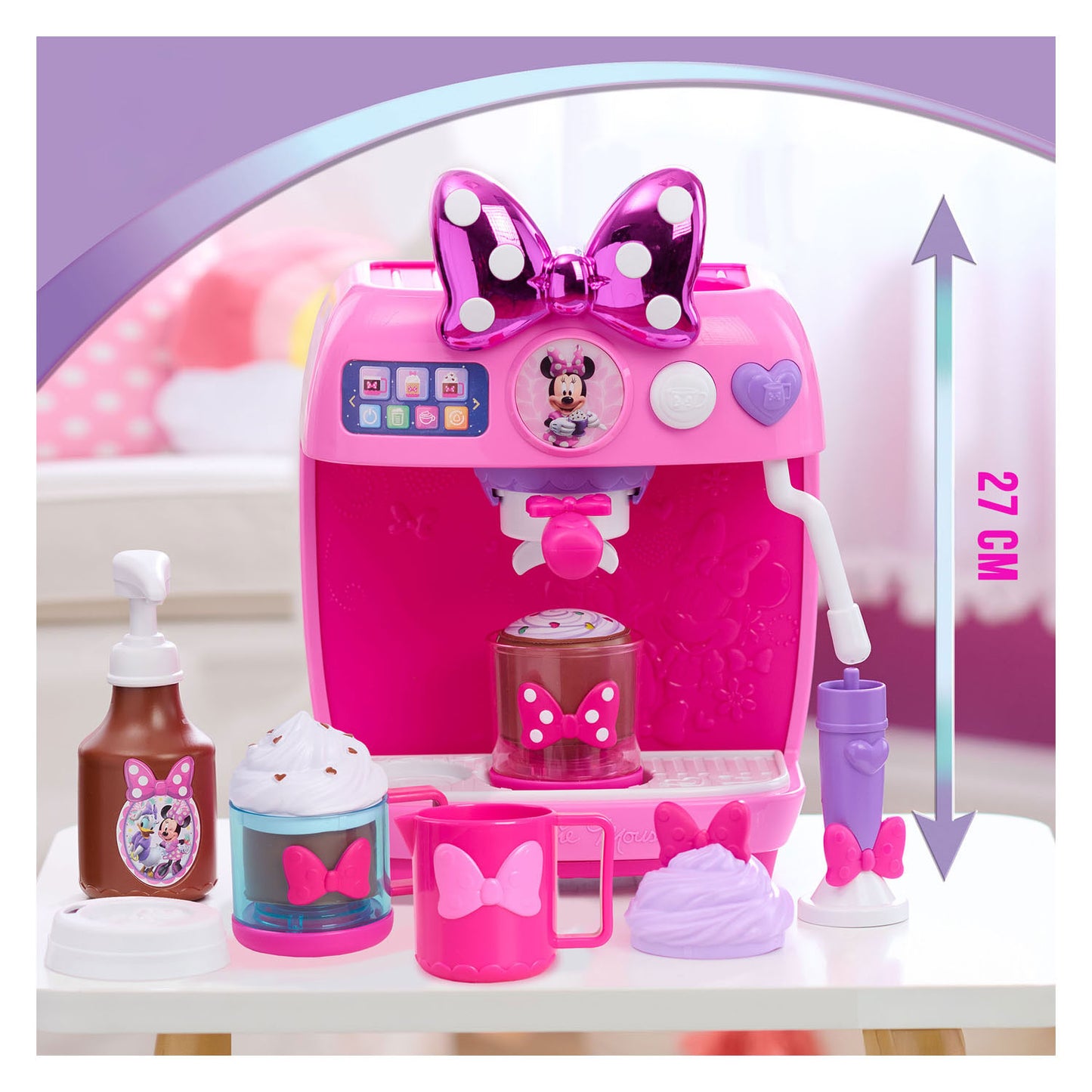 Spectron Disney minnie mouse koffiemachineset met licht geluid - 10dlg.